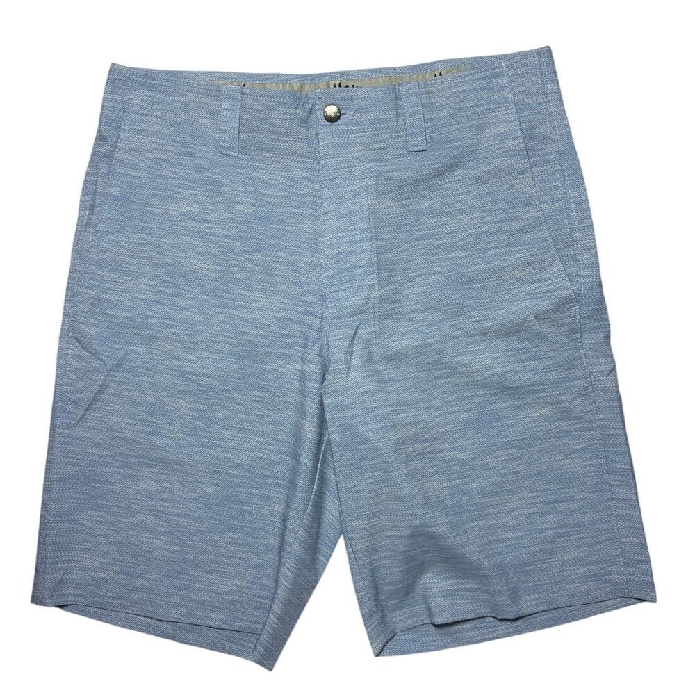 Callaway Men’s 30 Golf Shorts Opti-Dri Infinity Light Blue Chevron Stretch